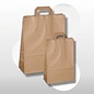 Draagtas kraft naturel formaat 19+8x25 cm