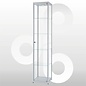 Vitrine 40x40x200 geanodiseerd  aluminium haaks profiel