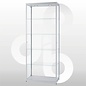 Vitrine 80x40x200 geanodiseerd aluminium haaks profiel