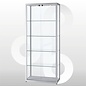 Vitrine 80 x 40 geanodiseerd aluminium haaks profiel. deuren. voorkant