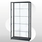 Vitrinekast 100x40x200 geanodiseerd zwart haaks profiel