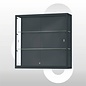 Wandvitrine 100x30x100 Geanodiseerd zwart haaks profiel