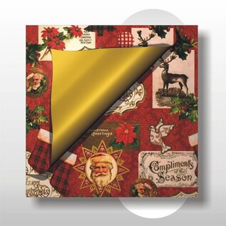 Kerst papier 50 cm breed 100 mtr rol