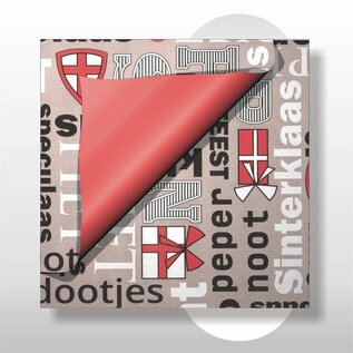 Sinterklaas papier 50 cm breed 200 mtr op rol