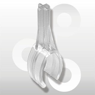 Buisklem voor ovale buis 35 x 20 mm transparant