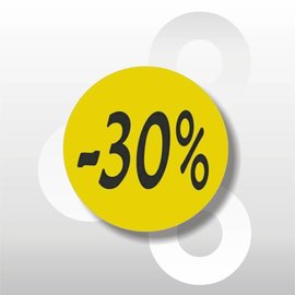 Etiket fluor geel -30% 500/rol