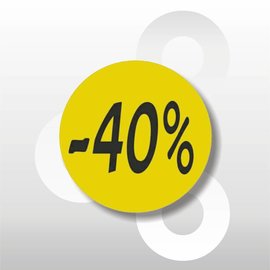 Etiket fluor geel -40% 500/rol