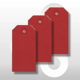 Ecolabel 55 x 110 mm ROOD 1000 stuks