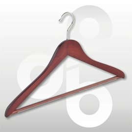 Blouse/shirt hanger Mahonie 44 cm met broeklat
