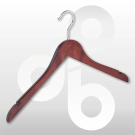 Blouse/shirt hanger Mahonie 44 cm met rokinkeping