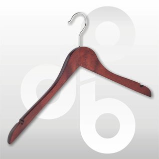 Blouse/shirt hanger Mahonie 43 cm met rokinkeping