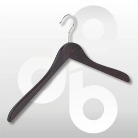 Blouse /shirt hanger Wengé licht geknikt 43 cm