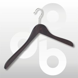 Blouse /shirt hanger Wengé licht geknikt 44 cm