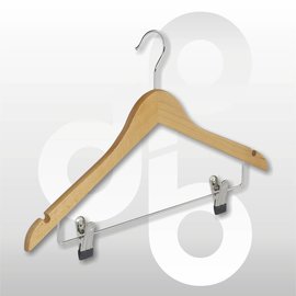 Blouse / shirt hanger vlak 43 cm antislip knijp