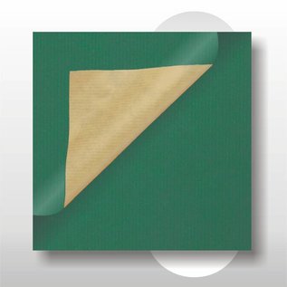 Cadeaupapier 50 cm breed GROEN kraft 200 mtr