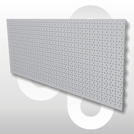 Rugwand RL (gaatjes) H40 B100 zilvergrijs