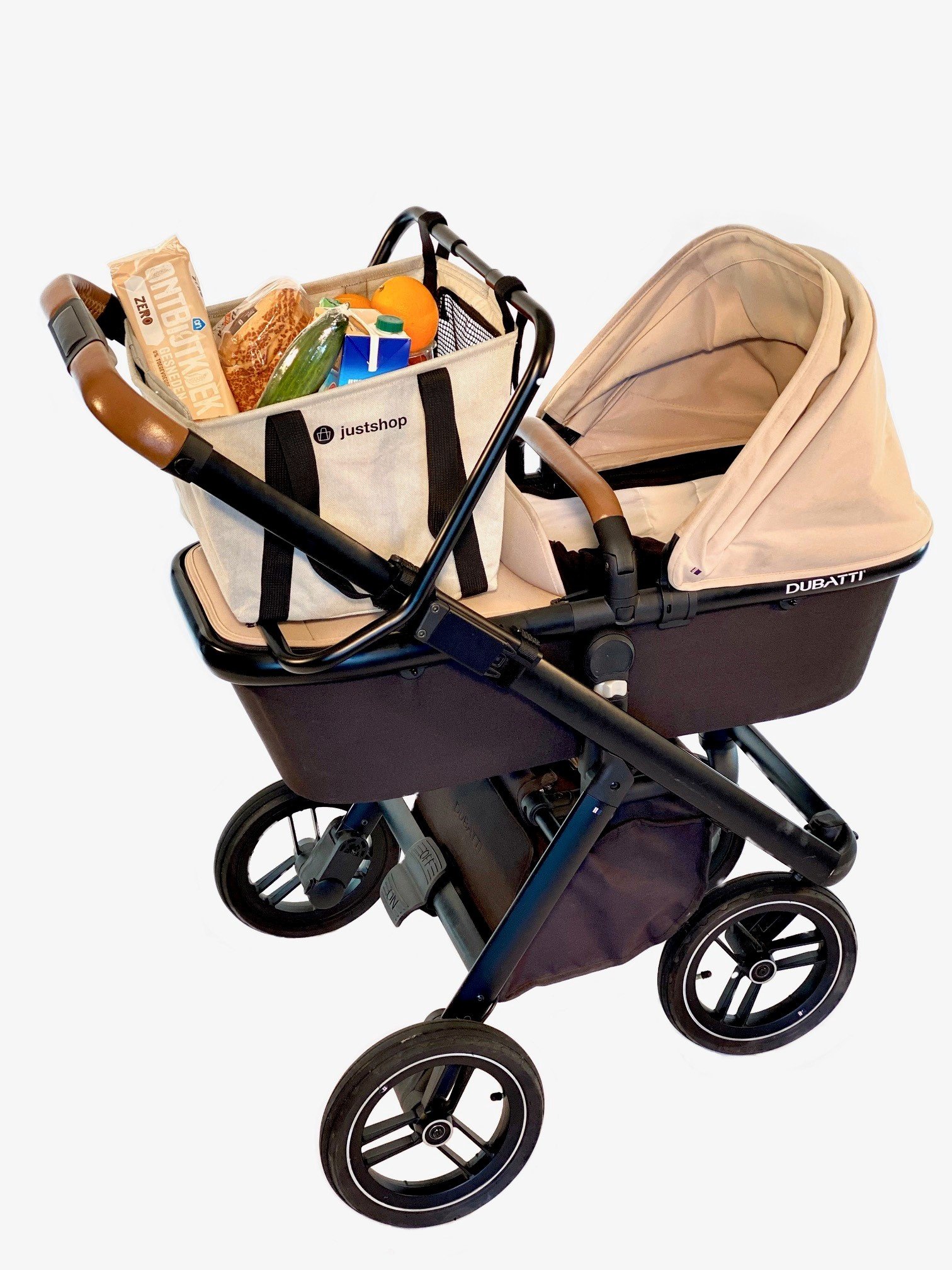 Just Sit  & Shop Einkaufskorb und Kindersitz für Kinderwagen