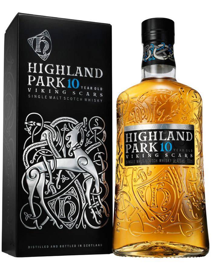 Original Distillery Bottling Highland park 10Y viking scars 40%