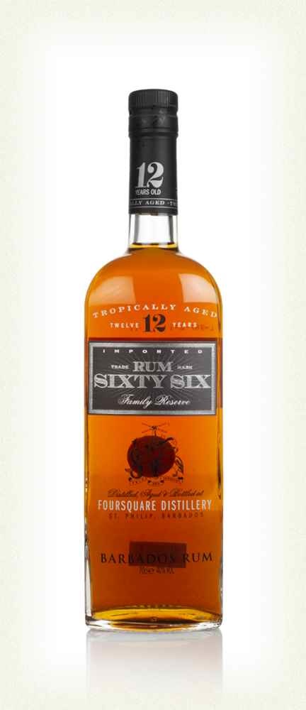 Original Distillery Bottling SIXTY SIX RON 12Y FROM FOURSQUARE DISTILLERY 40%