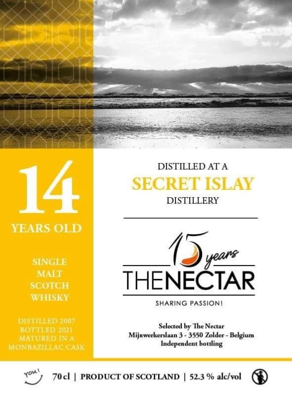 The Nectar OF The Daily Dram Secret Islay 14Y  2007-2021 52.7% Montbazillac cask