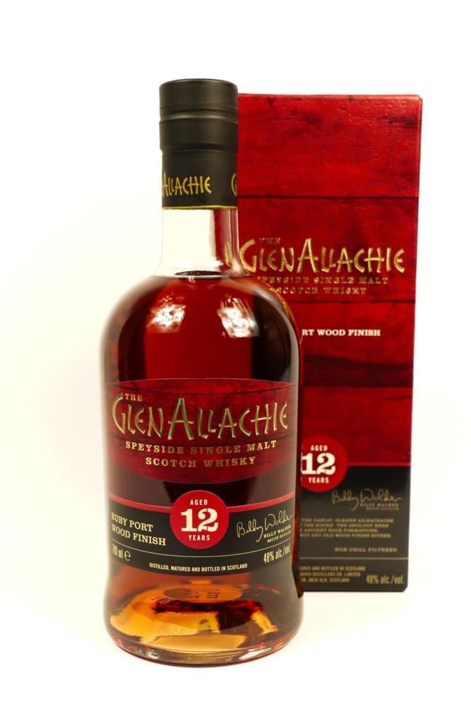 Original Distillery Bottling GLENALLACHIE 12 YEARS RUBY PORT FINISH 70CL