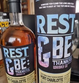 REST & BE THANKFUL PORT CHARLOTTE 12Y 2002-2015 63.8%  CASK 2002000325 R&BE THANKFULL