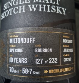 Golden Cask MILTONDUFF 10Y 2012-2023 58.7% GOLDEN CASK