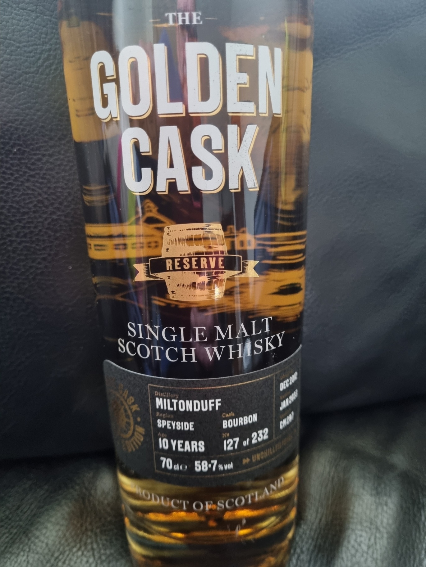 Golden Cask MILTONDUFF 10Y 2012-2023 58.7% GOLDEN CASK