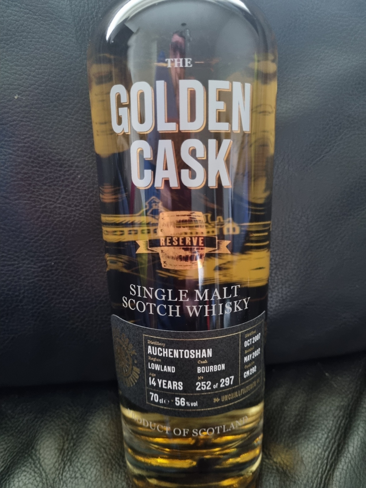 Golden Cask AUCHENTOSHAN 14Y 2007-2023 56% GOLDEN CASK