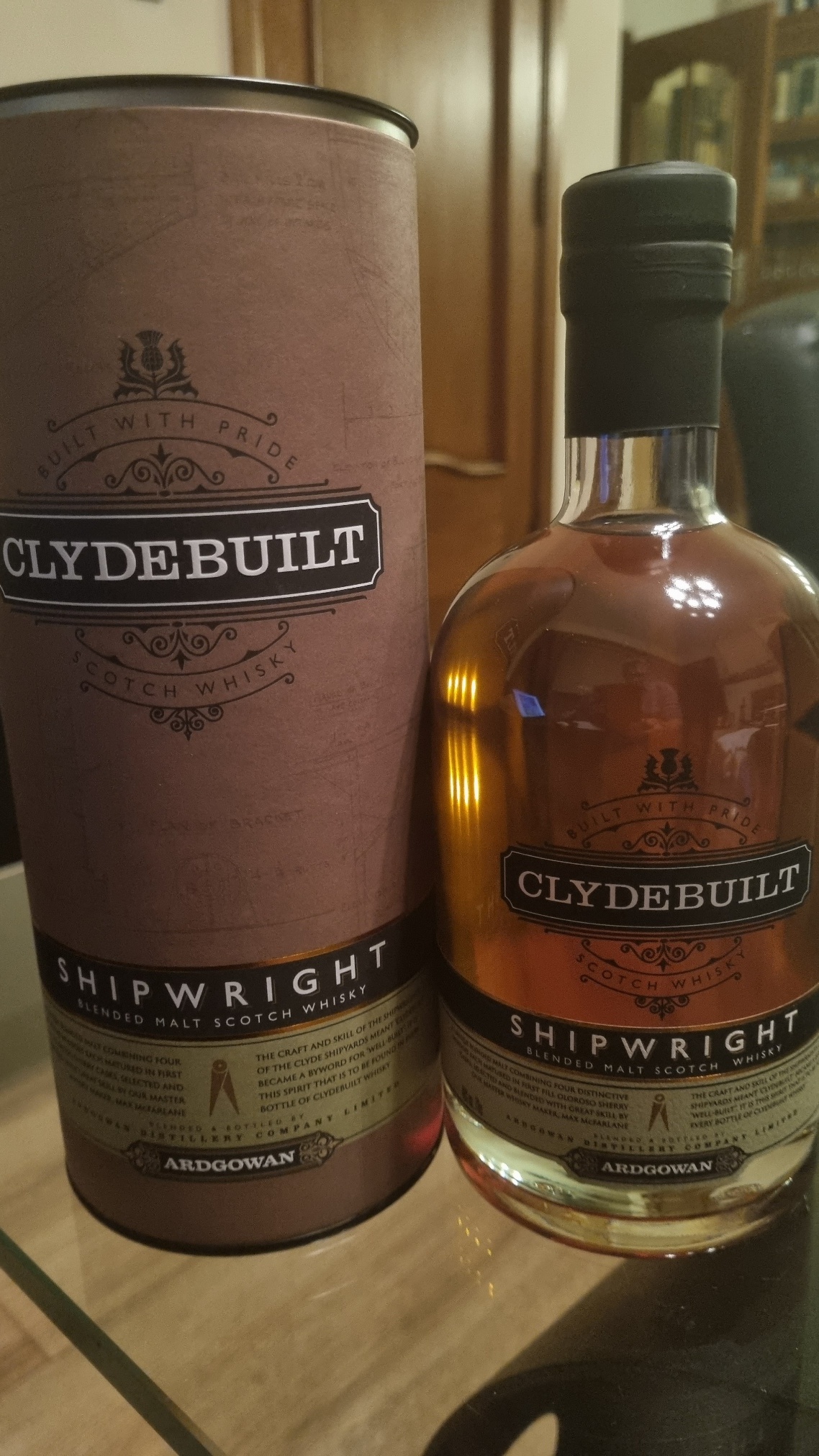 ORIGINAL DISTILLERY BOTLING ARDGOWAN CLYDESBUILT SHIPWRIGHT 48%