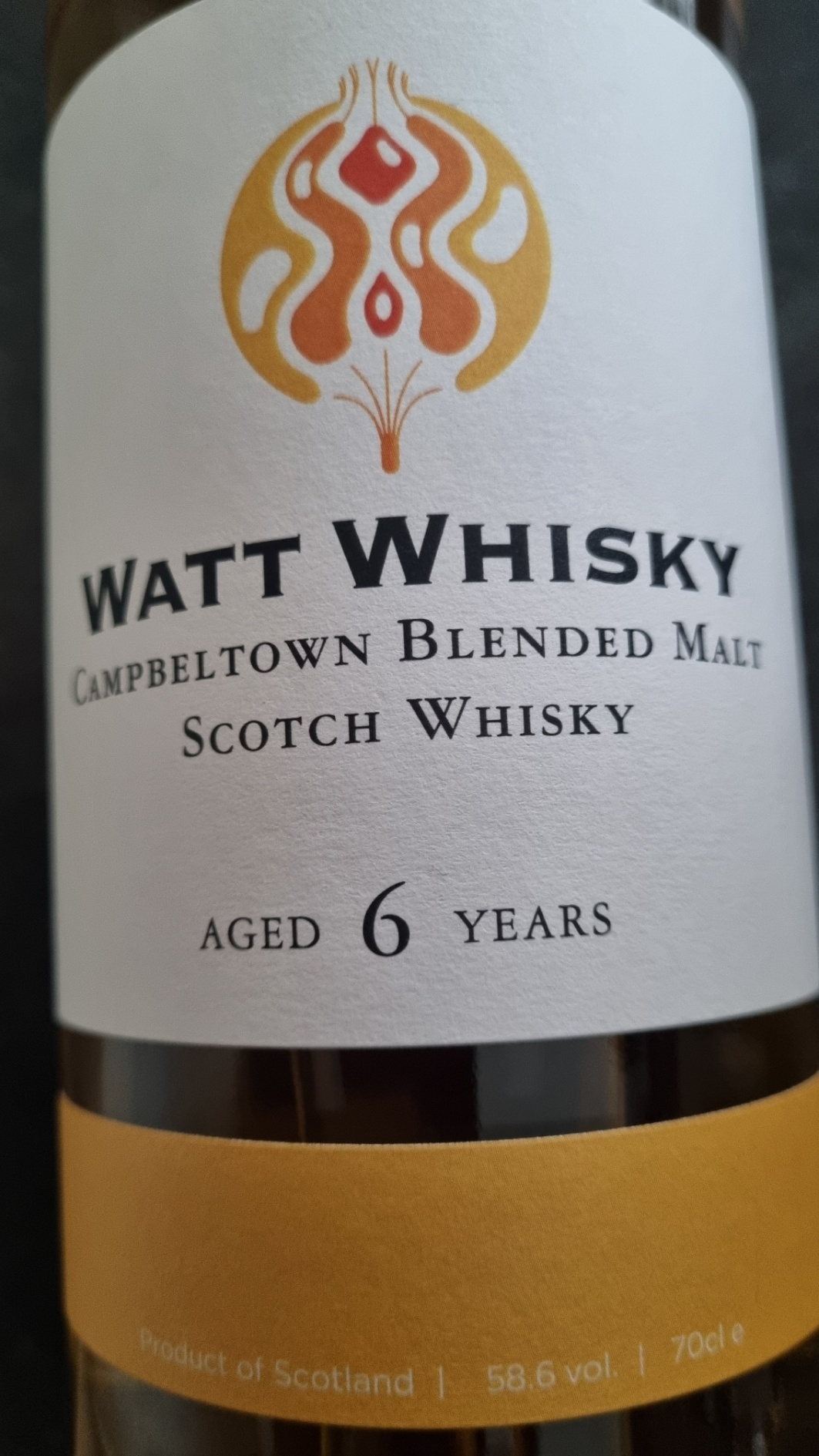 Watt whisky CAMPELTOWN BLENDED MALT  6Y 2017-2023 58.6%  WATT WHISKY