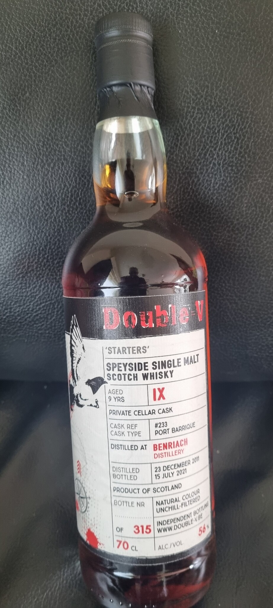 double V Benriach vintage  2011 -2021 9Y Port cask Double-V