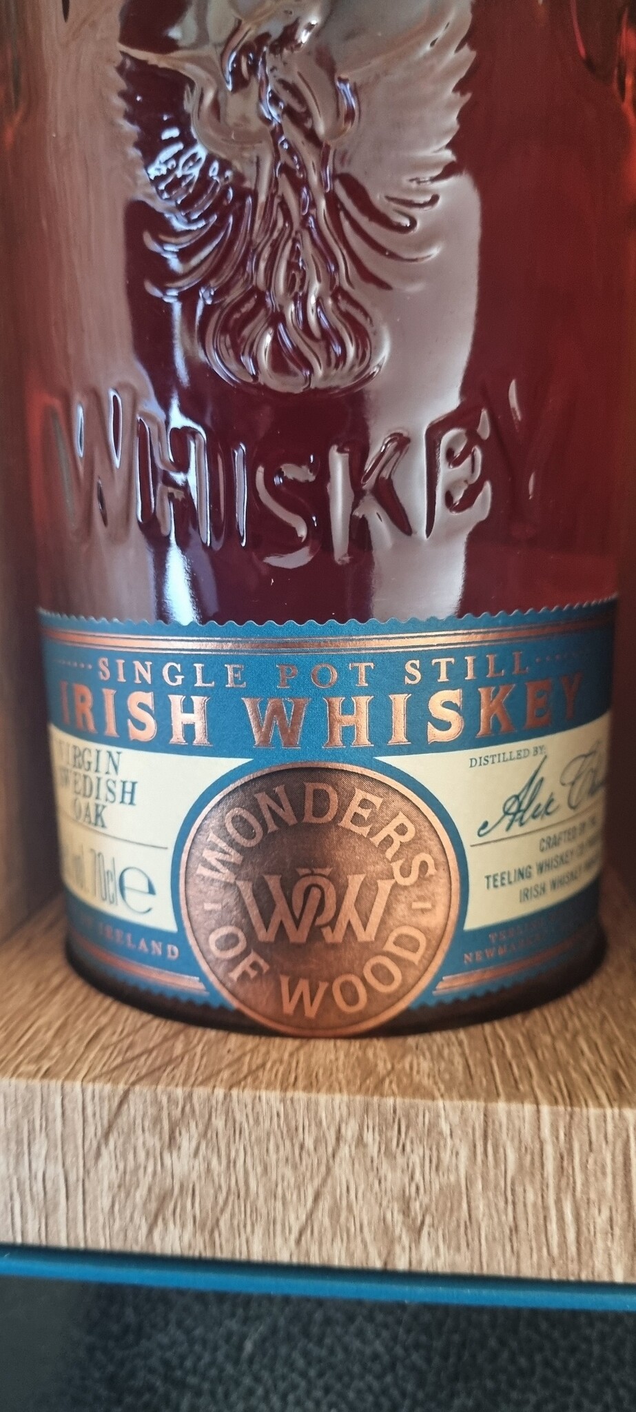 ORIGINAL DISTILLERY BOTLING TEELING, WONDERS OF WOOD, EDITION 3 , SWEDISH VIRGIN OAK, 50%,