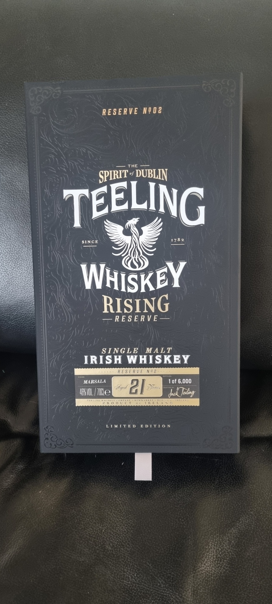 ORIGINAL DISTILLERY BOTLING TEELING 21Y RISING RESERVE N°2  MARSALA CASK LIMITED EDITION 46%