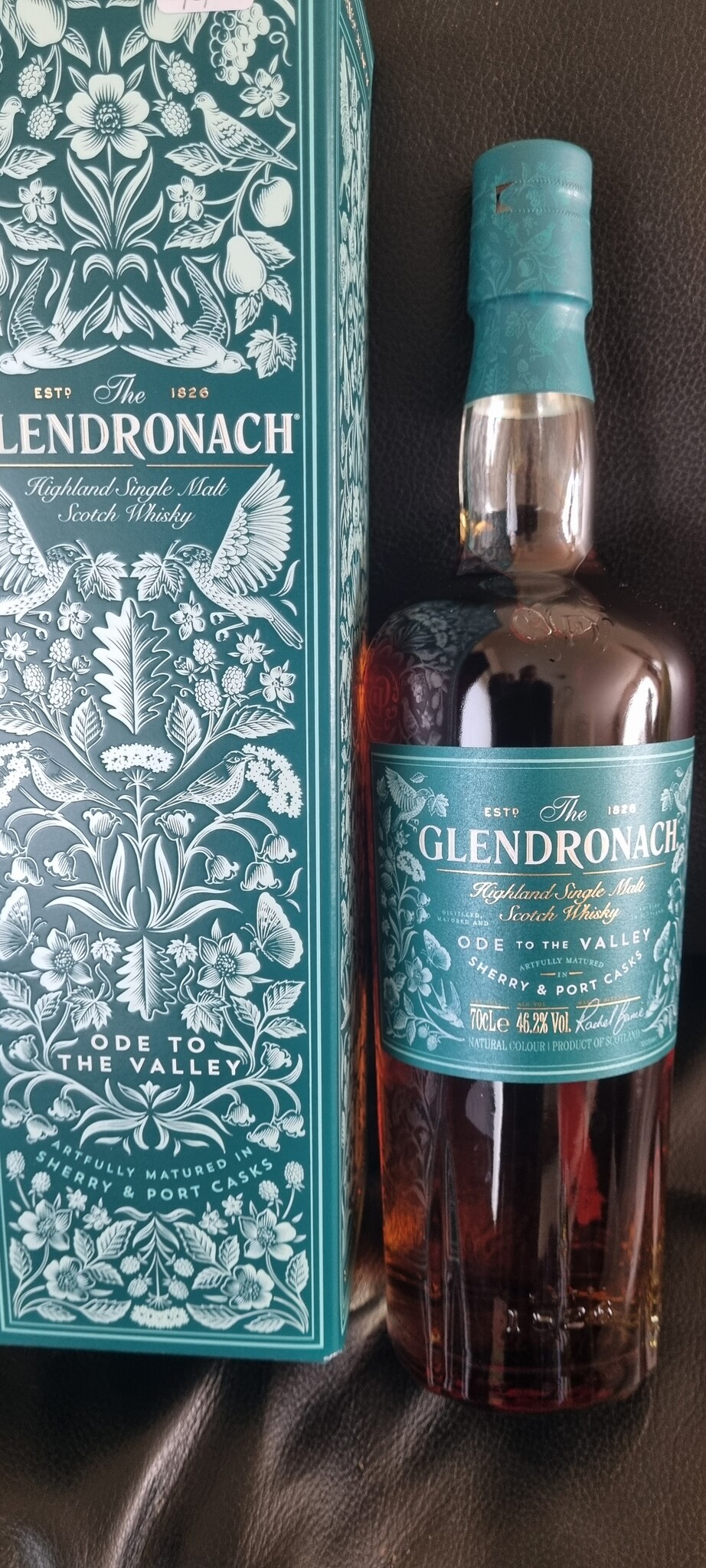 ORIGINAL DISTILLERY BOTLING GLENDRONACH ODE VALLEY SHERRY & PORT CASKS 46.2%  OB