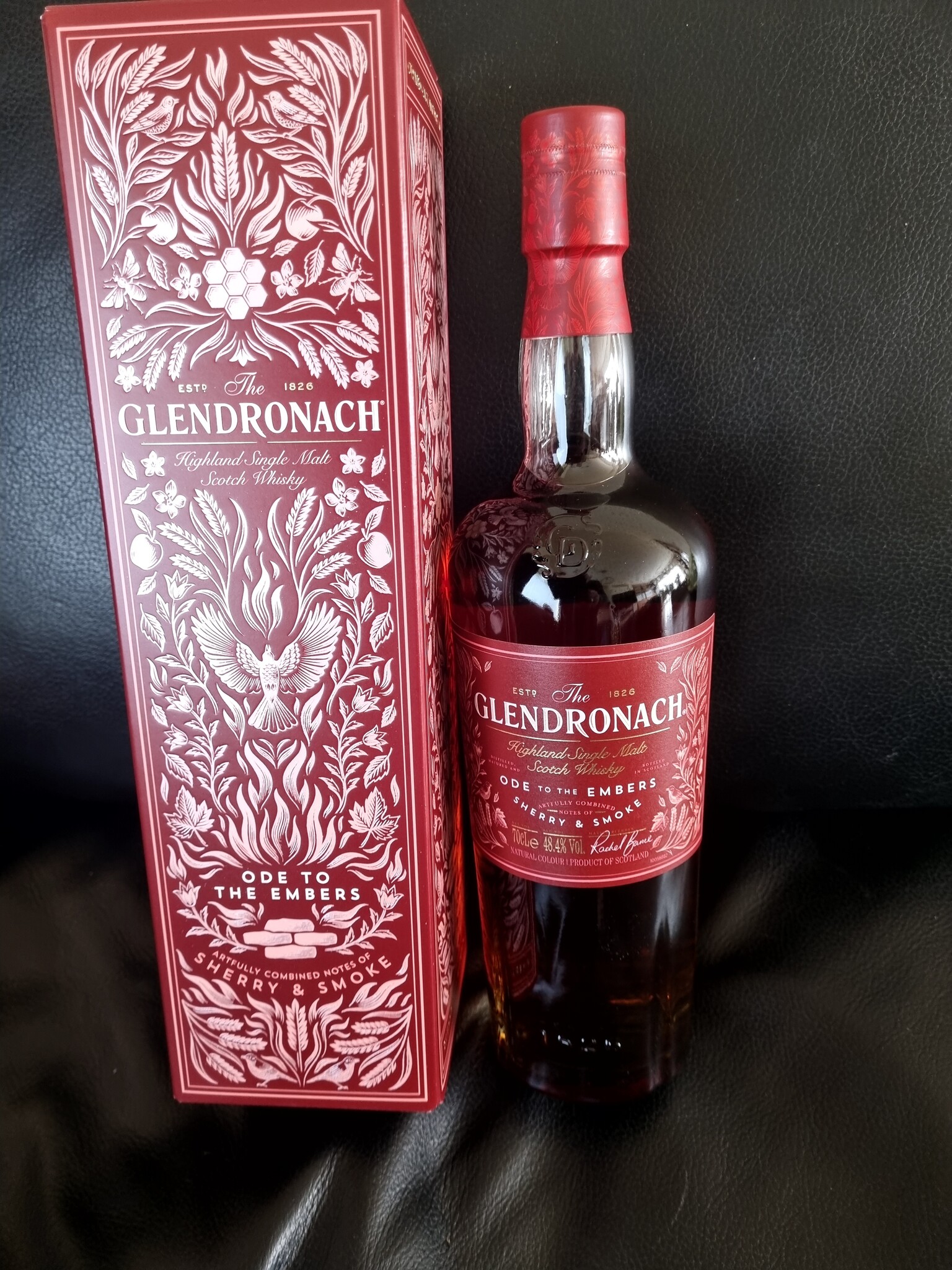 ORIGINAL DISTILLERY BOTLING GLENDRONACH ODE EMBERS  SHERRY & SMOKE 48.4% OB