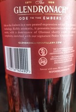 ORIGINAL DISTILLERY BOTLING GLENDRONACH ODE EMBERS  SHERRY & SMOKE 48.4% OB
