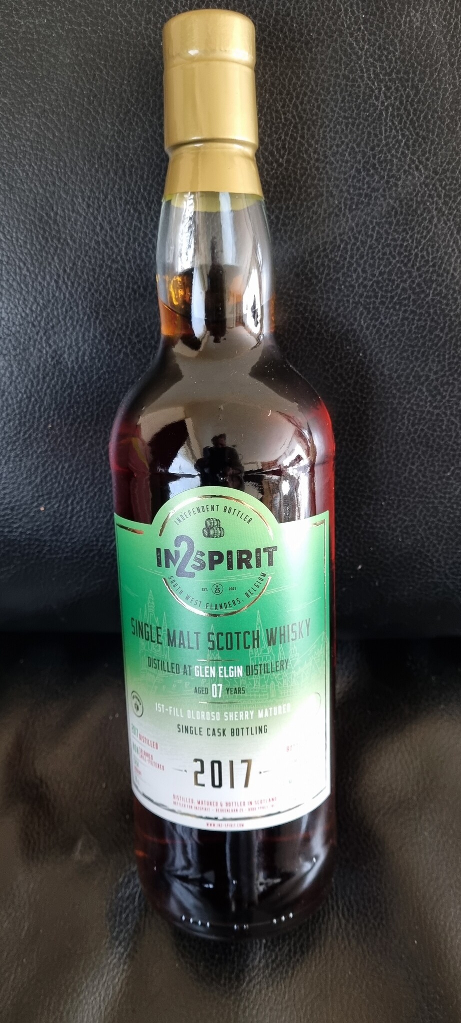IN2SPIRIT GLEN ELGIN 7Y 2017-2024 56.7% 1ST-FILL OLOROSO IN2SPIRIT