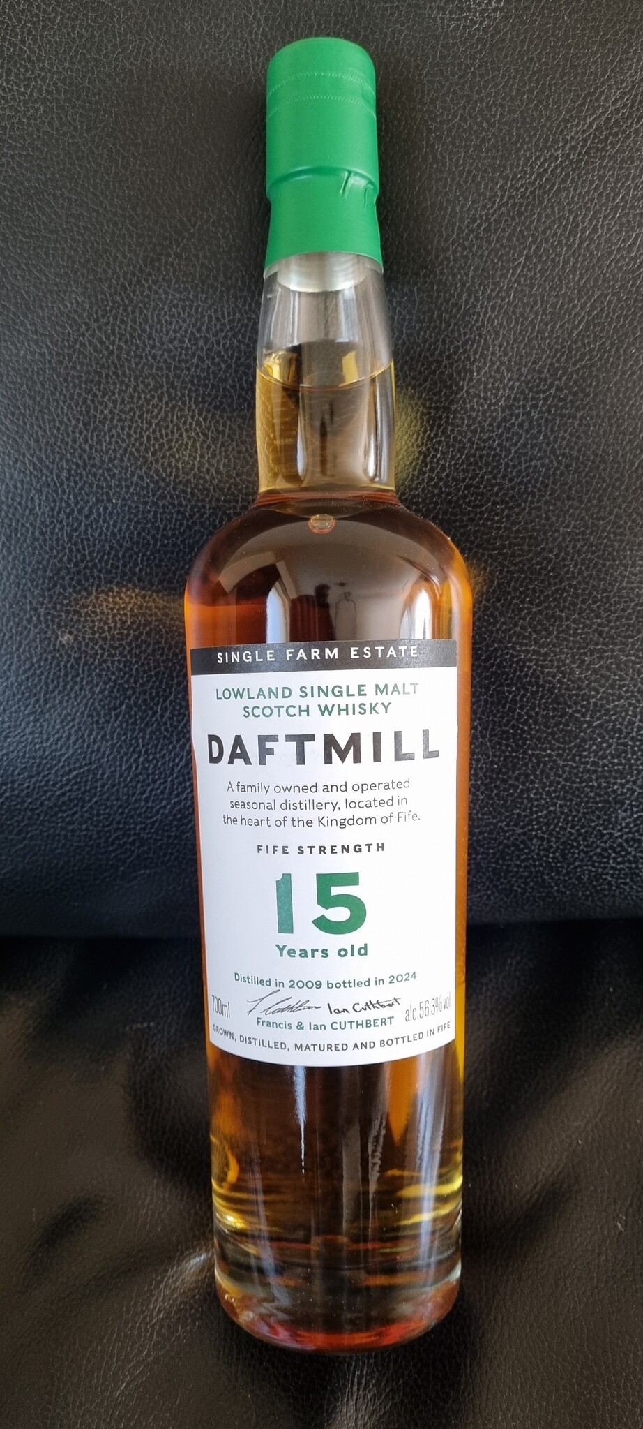 ORIGINAL DISTILLERY BOTLING DAFTMILL 15Y 2009-2024 56.3% OB