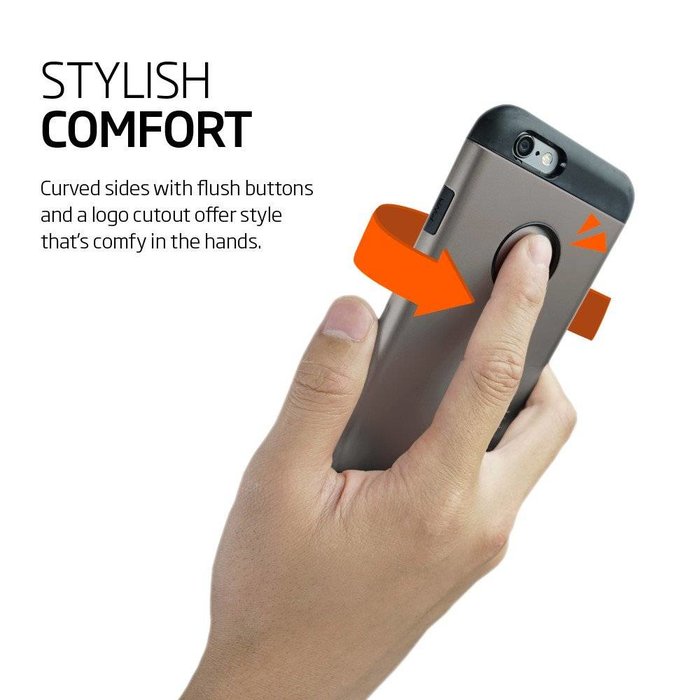 iPhone 6/6S Case Slim Armor - Gunmetal