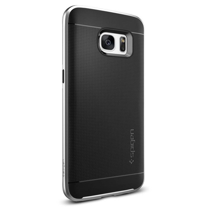 Galaxy S7 Edge Case Neo Hybrid - Satin Silver