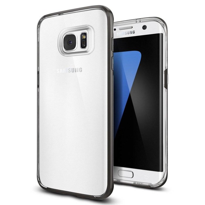 Galaxy S7 Edge Case Neo Hybrid Crystal - Gunmetal