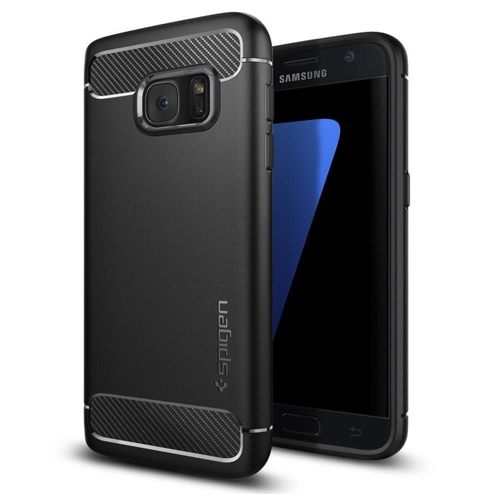 Galaxy S7 Case Rugged Armor - Black