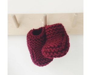 Handknit Bordeaux Woolen Baby House 