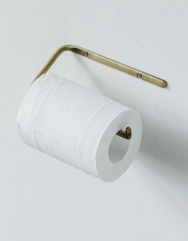 Kanamono Toilet Paper Holder with Cover Black