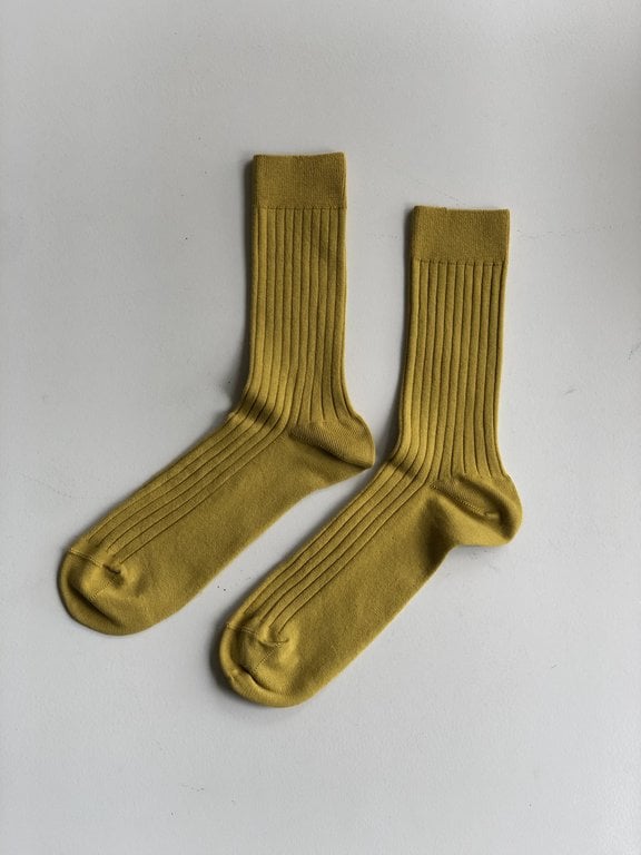 Condor  Condor Wide Ribbed  Socks Curry