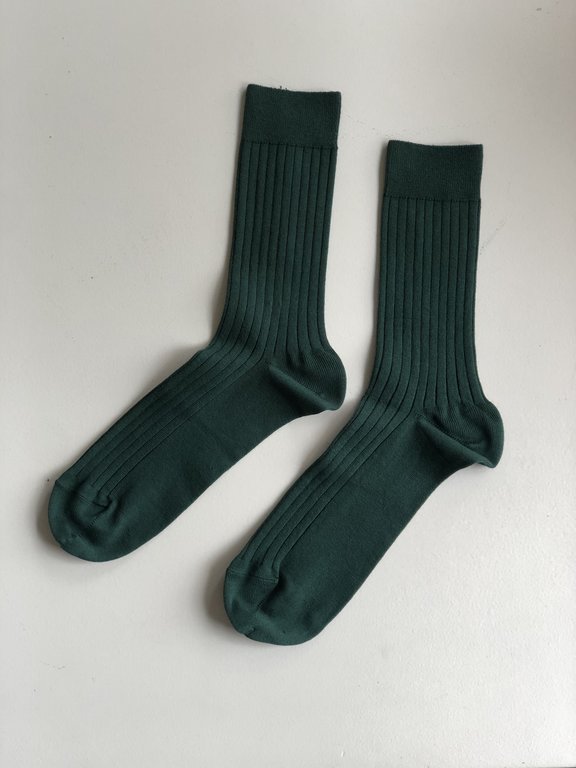 Condor  Condor Wide Ribbed  Socks Bottle Green