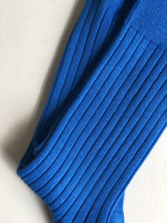 Condor  Condor Wide Ribbed  Socks Electric Blue