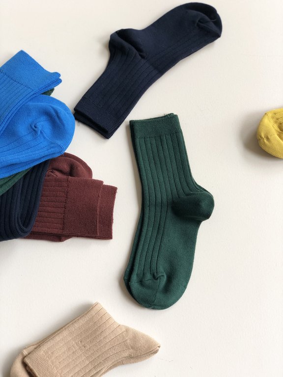 Condor  Condor Wide Ribbed  Socks Bottle Green