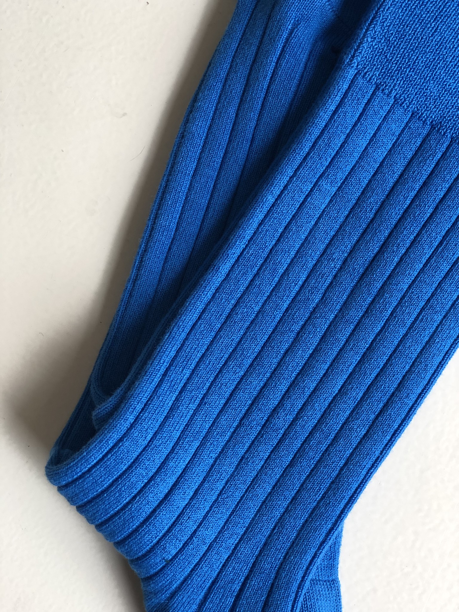 Condor Wide Ribbed Children Socks Electric Blue - Pantoufle